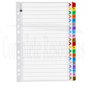 Marbig A4  (A-Z)  Tab Dividers
