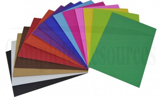 Corrugated Coloured Board (25 Sheets)