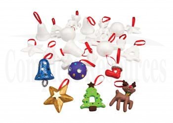 Christmas Decofoam Ornaments Pack of 24