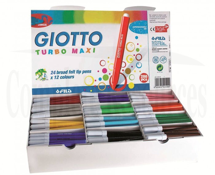 Giotto Turbo Maxi Marker - Classroom Set 288
