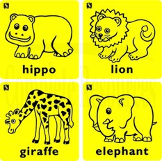 Kinda Rub - Elephant, Giraffe, Hippo and Lion