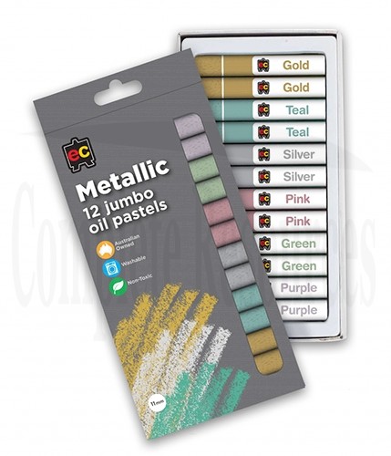 Jumbo Metallic Oil Pastels (12Pk)