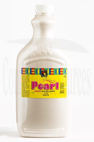 Pearl Paint - Junior Acrylic 2ltr (White)
