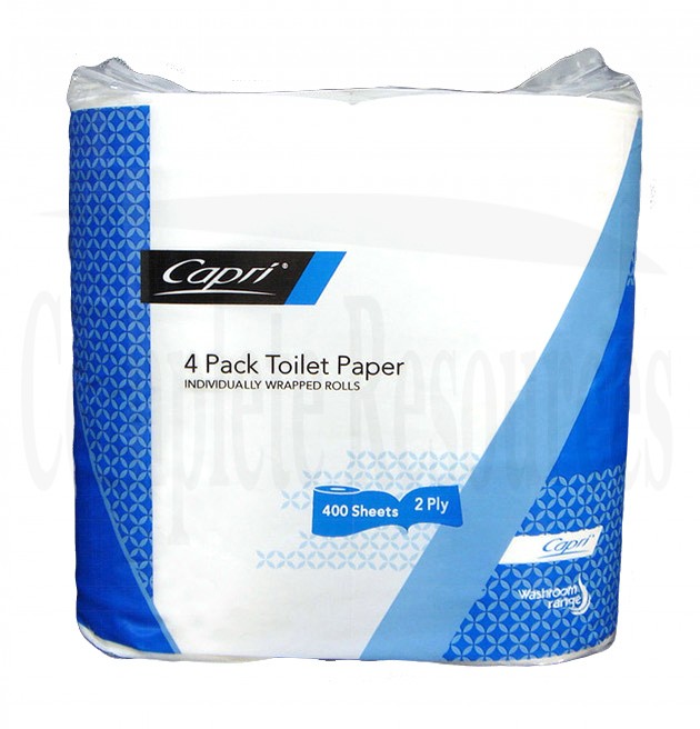 4 Pack Toilet Paper - 400sheet 2ply