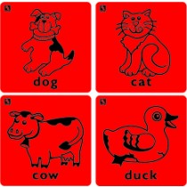 Kinda Rub - Cat, Cow, Dog, Duck