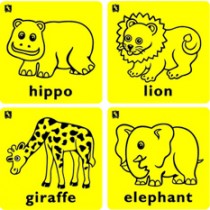 Kinda Rub - Elephant, Giraffe, Hippo and Lion