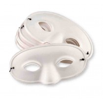 Paper Mache Half Mask (Pk 24)