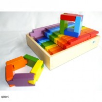Rainbow Interlocking Blocks